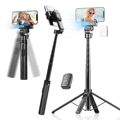 Picture of C16 Handheld Gimbal Stabilizer AI Face Tracking Smart Stabilizer Selfie Stick Tripod & Wireless Remote