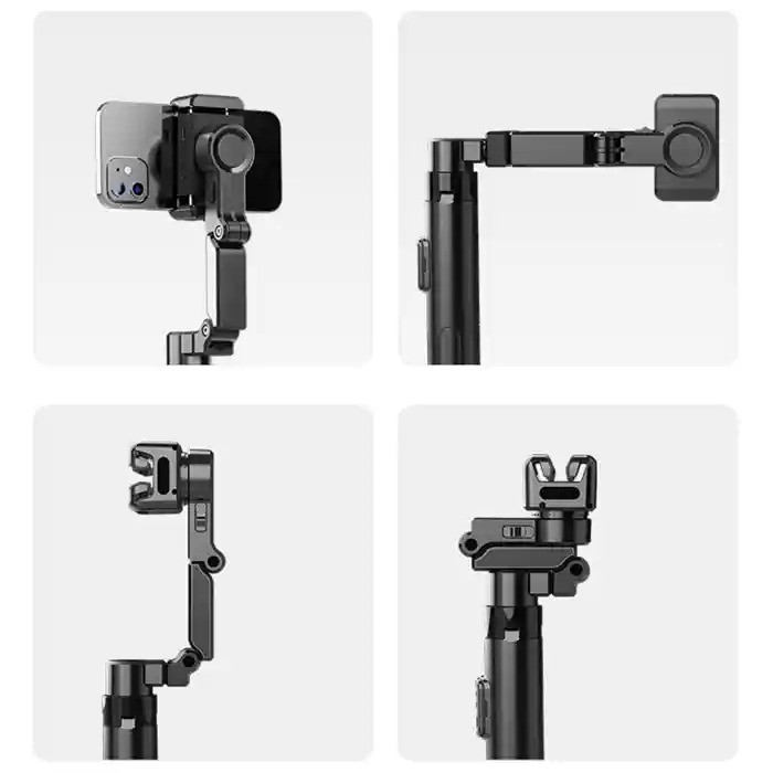 Picture of C16 Handheld Gimbal Stabilizer AI Face Tracking Smart Stabilizer Selfie Stick Tripod & Wireless Remote