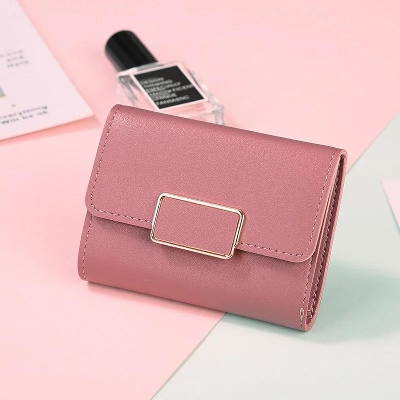 Picture of Small Purse Simple Square Simple Wallets Maroon 