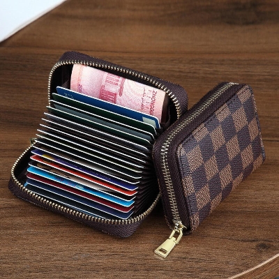 Picture of Card Holder for ID and Credit Cards Brown 