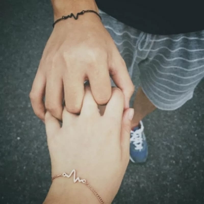 Picture of Heart Couple Bracelet Multicolor 