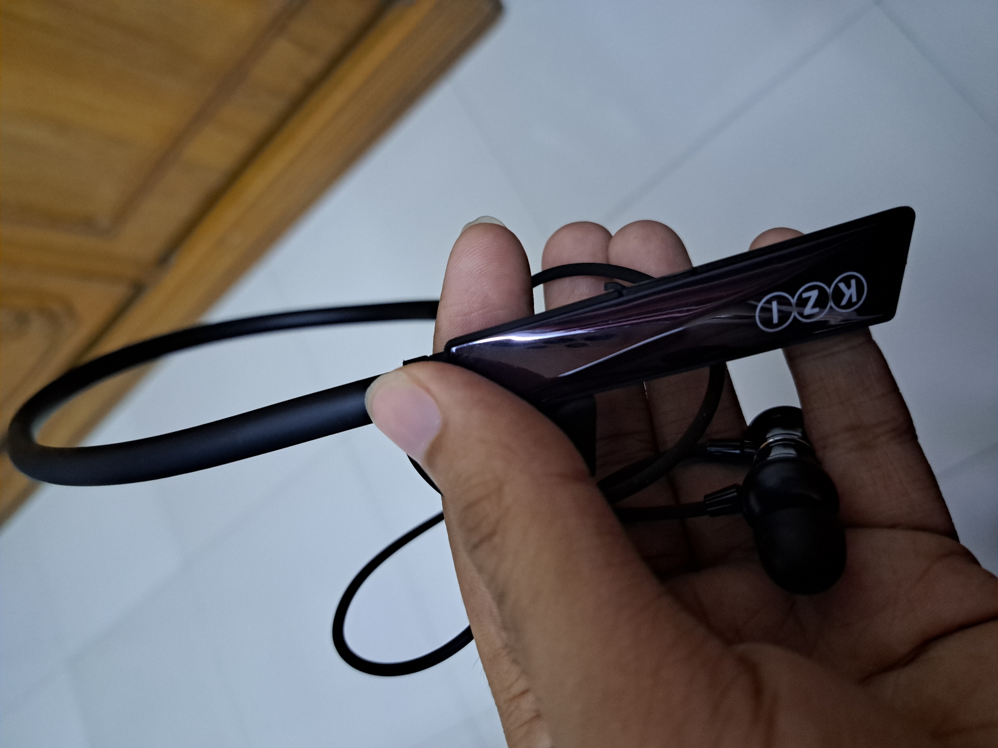 Picture of KZI K-300 Neckband Bluetooth Headset BT5.4 Sports Headset Magnetic on/off - Vibration - Voice Changer--Long Battery- Bluetooth Neckband - Best Neckband
