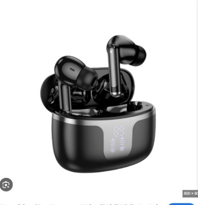 Picture of Hoco EQ10 Plus Harmony ANC + ENC TWS Earbuds | Bluetooth 5.4 | 13 mm Drivers | 7 H Playback (6 H ANC) | 300 mAh LED Display Case | Dual‑Device Pairing | Auto‑Pair | Touch Volume Slide | Type‑C Charge | IPX5