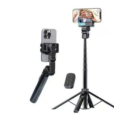Picture of C16 Handheld Gimbal Stabilizer AI Face Tracking Smart Stabilizer Selfie Stick Tripod & Wireless Remote