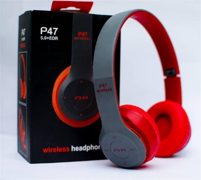 Picture of P47 Foldable Wireless Bluetooth Headphones with Stereo Sound and Headband