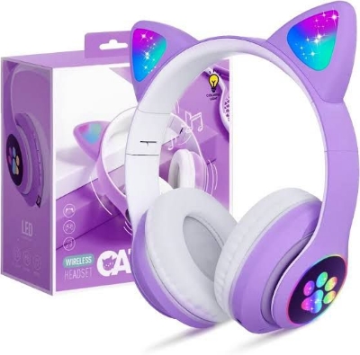 Picture of STN-28 Over Ear Music Headset Glowing Ear Headphones Foldable Wireless