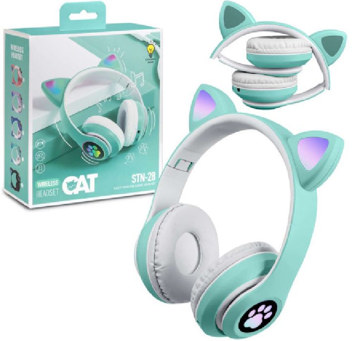 Picture of STN-28 Over Ear Music Headset Glowing Ear Headphones Foldable Wireless