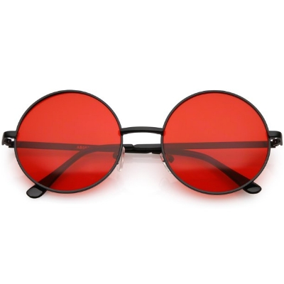Picture of Style Small Round Shape Red Sunglasses For Women Red 