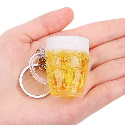 Picture of Cup Keychain For Keyring Yellow 