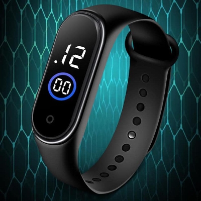 Picture of New LED Waterproof Fashion Watch For Men Black 