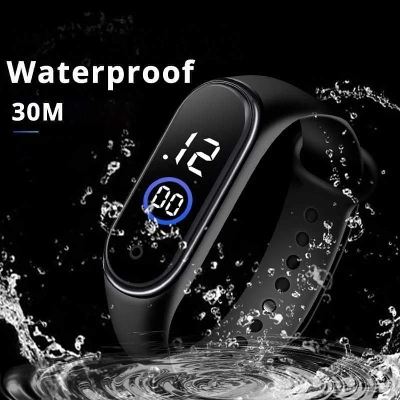 Picture of New LED Waterproof Fashion Watch For Women Black 