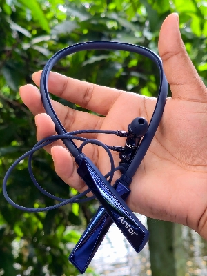 Picture of 200H Neckband Antor Luxury Wireless Earphone Bluetooth 5.4 Voice Change magnetic on/Off Type C port