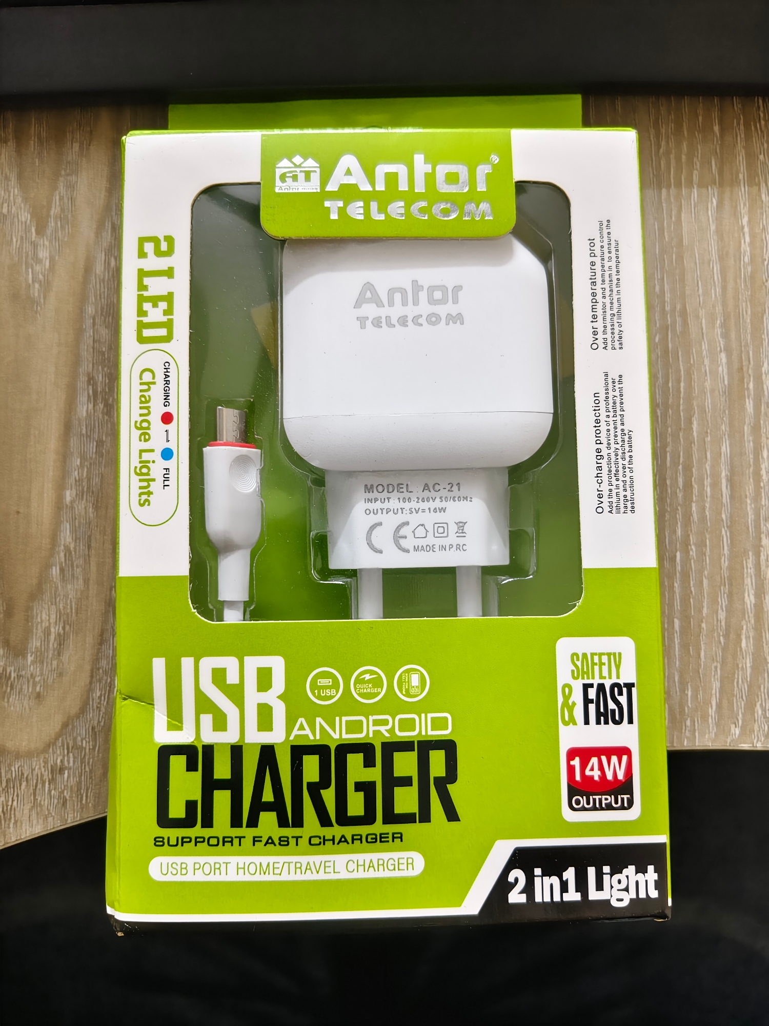 Picture of Android Type B Fast Charging 14W USB Charger - High-Speed Charging, Durable Design