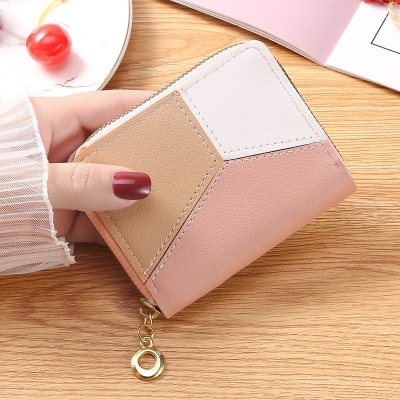 Picture of Wallet for Women Cute Leather Coin Purse for Girls Small Tassel Card Holder Pink 
