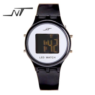 Picture of Stylish Leather Wrist Watch For Man Black 
