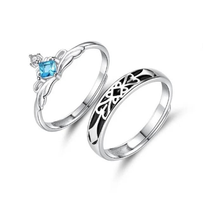 Picture of A Pair Of Couples'S Ring For Couple Silver 