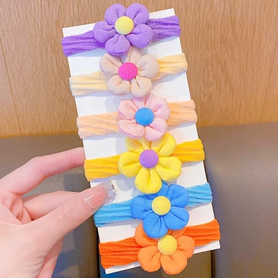 Picture of Indispensable -Upscale Living -6 pis Cute Flower Hair Bands For women- Inventive Choice Remarkable - Disclose Styles & Luxe Multicolor Int: One size