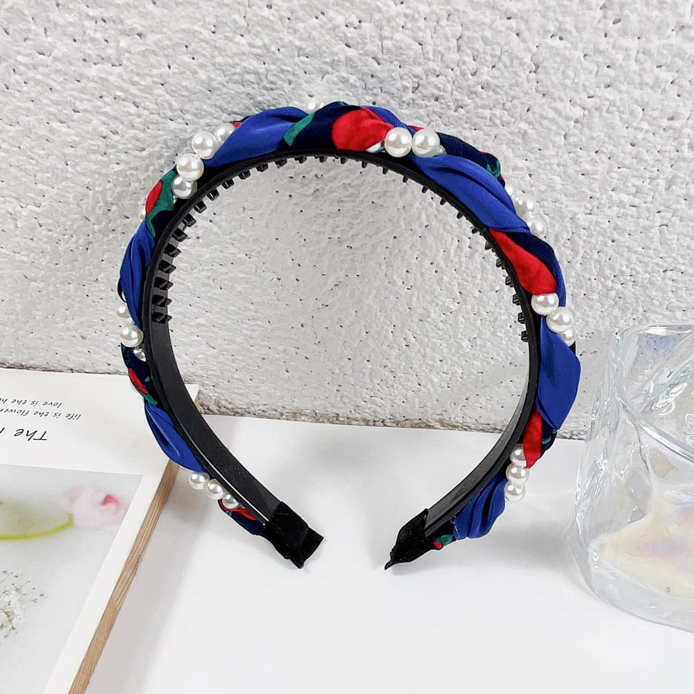 Picture of Athleisure - Avant Grade - Highly Sustainable - Korean Pearl Headband Hair Bands For Women - Durabilty Assured - Well Inspired & Crafted  Int: One size