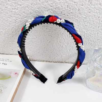Picture of Athleisure - Avant Grade - Highly Sustainable - Korean Pearl Headband Hair Bands For Women - Durabilty Assured - Well Inspired & Crafted  Int: One size