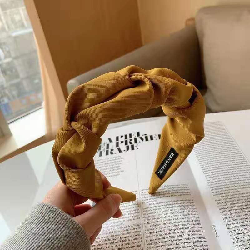 Picture of Fashion Hair Hoop Hair Bands for Women Girls Flower  Hairbands For Women /Girls Yellow Int: One size