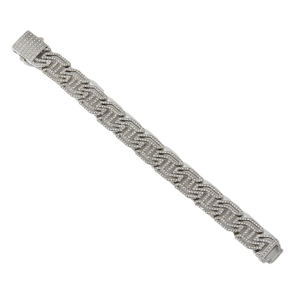 Picture of Versatile -Quality And Durablity -New stainless steel bracelet for men- Innovative Preferble Silver 21 CM
