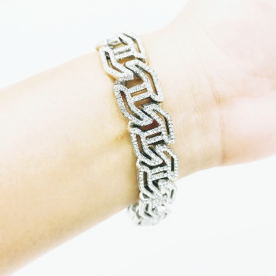 Picture of Versatile -Quality And Durablity -New stainless steel bracelet for men- Innovative Preferble Silver 21 CM