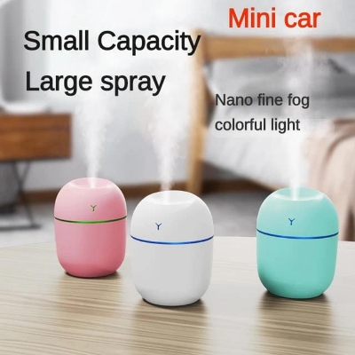 Picture of Swap International Mini Air Humidifier USB Charging Mist Spray Moisturizing Diffuser White Pink Blue  
