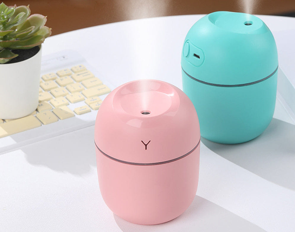 Picture of Swap International Mini Air Humidifier USB Charging Mist Spray Moisturizing Diffuser White Pink Blue  