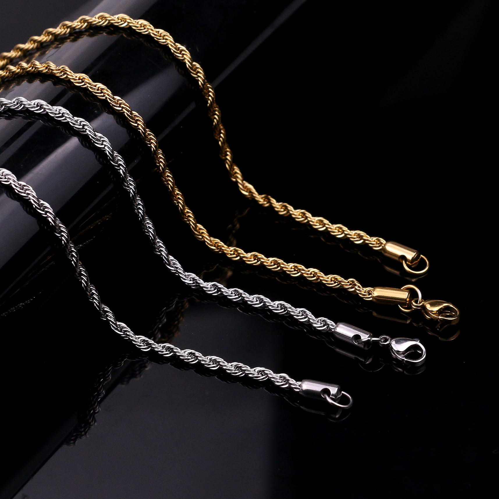 Picture of Men Fashion Jewellery Stainless Steel Necklaces Chain For Men  