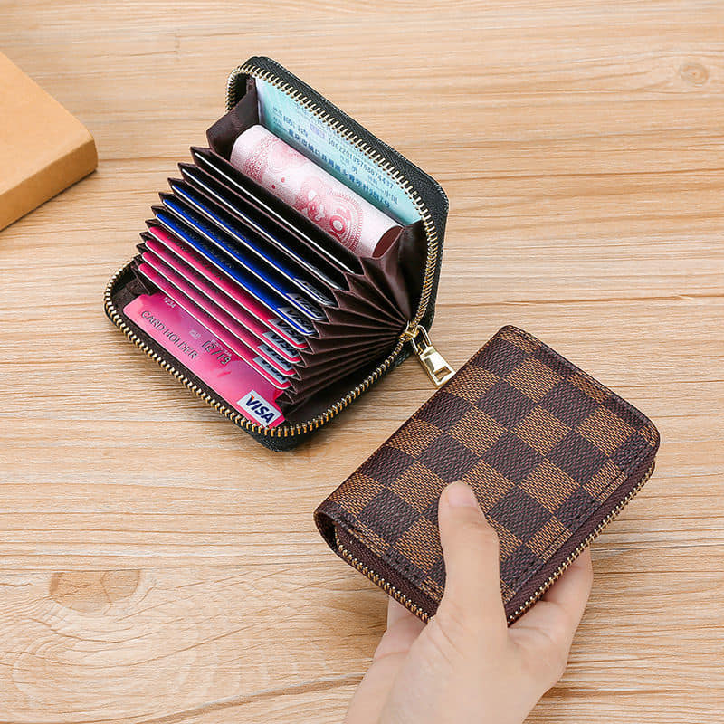 Picture of ID Cards Holders Bank Credit Bus Cards Cover Pu Leather Gift For friend/Boys/Men  