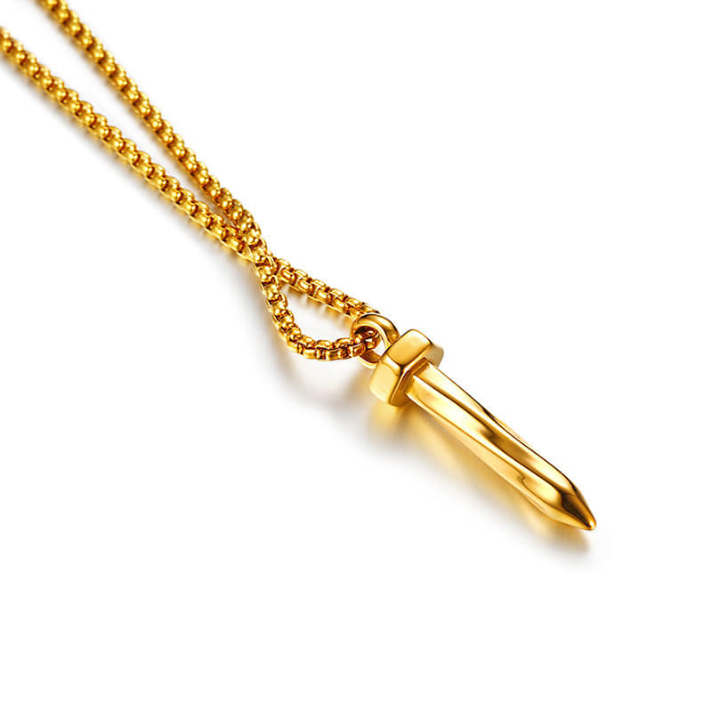 Picture of New High Quality Fashion Jewellery Stainless Steel Chain Necklace For Men /Gift for Men/Boys Gold 