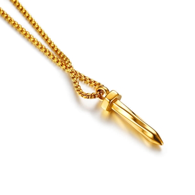 Picture of New High Quality Fashion Jewellery Stainless Steel Chain Necklace For Men /Gift for Men/Boys Gold 