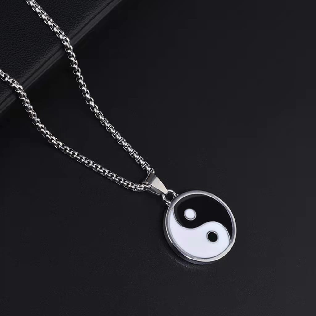 Picture of Stainless Steel Yin Yang Men's Chain Black 