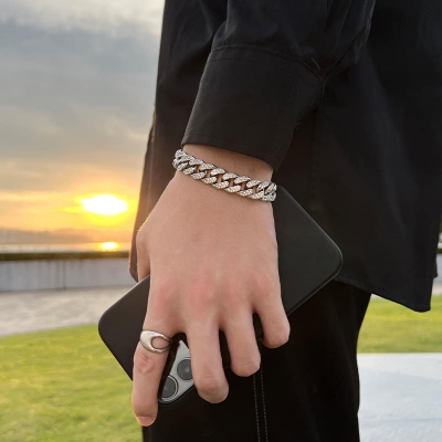 Picture of Versatile -Quality And Durablity -New stainless steel bracelet for men- Innovative Preferble  21 CM