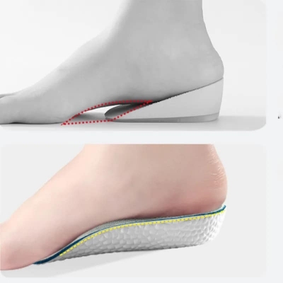Picture of New  Invisible Height Increasing Insole Arch Support Insole Soft Elastic Light Weight for Men White 