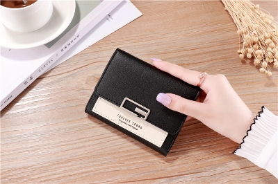 Picture of New Trendy Small Fashion Wallet For Women Black 