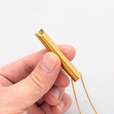 Picture of Pendant Necklace For Men Women Stainless Steel Chain Necklace Gold 