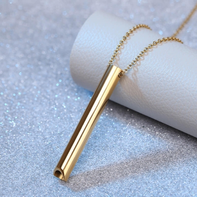 Picture of Pendant Necklace For Men Women Stainless Steel Chain Necklace Gold 