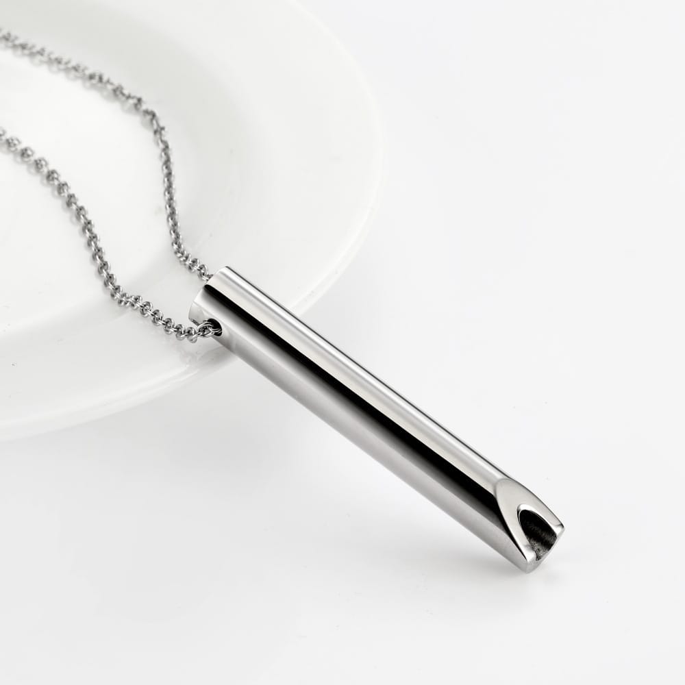 Picture of Silver Color  Breathing Necklace Metal Chain for Men Silver 