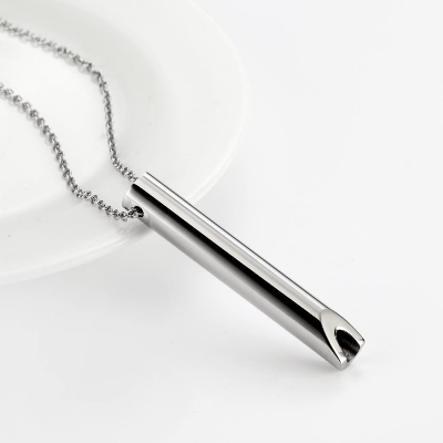 Picture of Silver Color  Breathing Necklace Metal Chain for Men Silver 