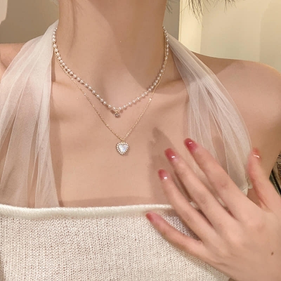 Picture of New Fashionable Trendy  Women Fashion Long Necklace Female Pendant for Women  43cm