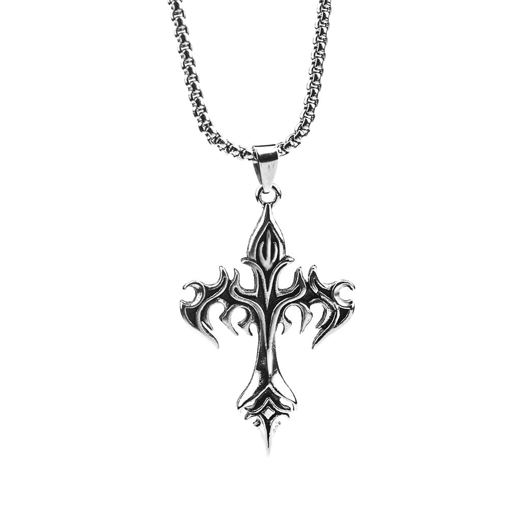 Picture of Anchor Chain Pendants Necklace rendy Simple Stainless Steel Chain Jewellery Gift - Modern - Choice Expression Silver 