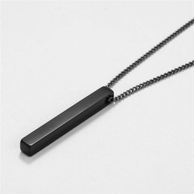 Picture of Black Color Metal Chain for Men  