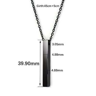 Picture of Black Color Metal Chain for Men  