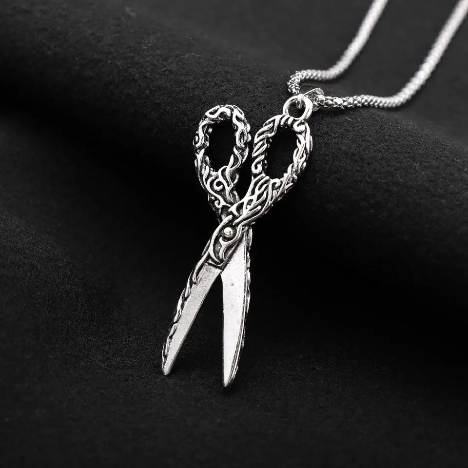 Picture of Scissors Chain for Men Stainless Steel Necklace Fashion Dark Chain For Men  