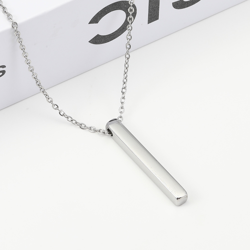 Picture of New Collection Stainless Steel Trendy Fashion Black Colour Necklace For Men  