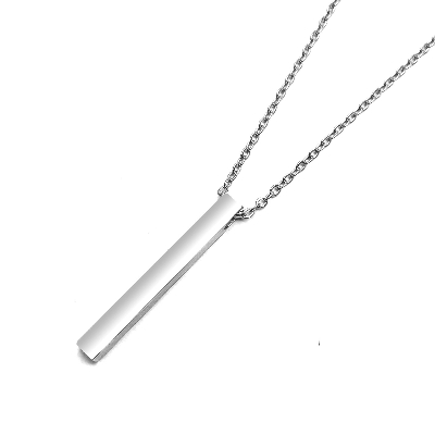 Picture of New Collection Stainless Steel Trendy Fashion Black Colour Necklace For Men  