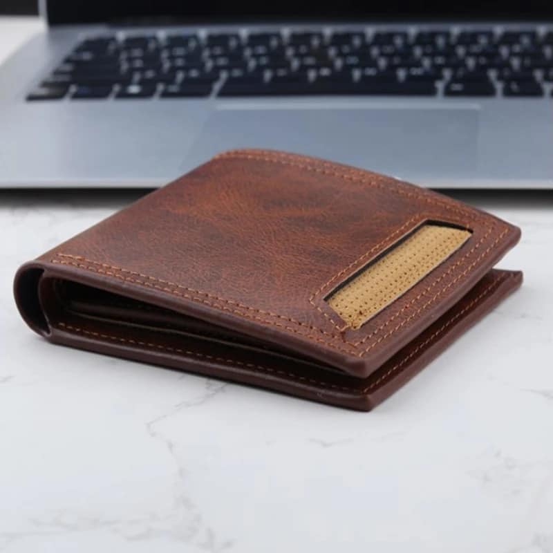 Picture of Men's Short Wallet High Quality Men's Credit Card Holder Business Casual Multi-Function Zipper Coin Pocket Coin Wallet  