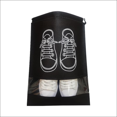 Picture of New Waterproof Shoe Storage Bags with Drawstring - Transparent Travel Shoe Organizing Pouches  