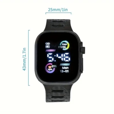 Picture of Simple Non-smart Electronic Watch For Students' Exams Watch For Man Black 